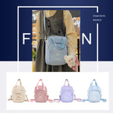 Large Capacity Corduroy Schoolbag for Student Travel