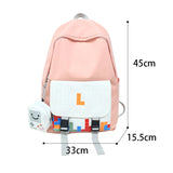 Women School Bag Girls Nylon Travel Rucksack Anti Theft Bookbag Waterproof