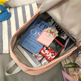 Women School Bag Girls Nylon Travel Rucksack Anti Theft Bookbag Waterproof