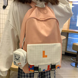 Women School Bag Girls Nylon Travel Rucksack Anti Theft Bookbag Waterproof