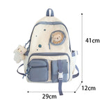 Women School Bag Girls Student Nylon Backpack Female Large Capacity Bookbag