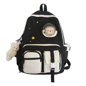 Women School Bag Girls Student Nylon Backpack Female Large Capacity Bookbag