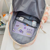 Women Schoolbag Girls Anti Nylon Backpack Student Bookbag Large Capacity