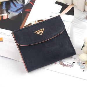Women Short Wallets Ring Zipper Purses Ladies Money Bags