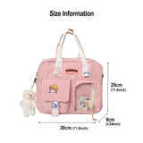 Women Backpack Multi-Function Bag Harajuku Ulzzang Female Shoulder Bag