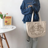 Women's Large Capacity Canvas Tote Handbag