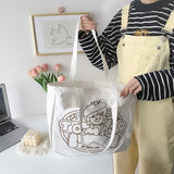 Women's Large Capacity Canvas Tote Handbag