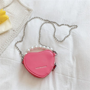 Women's Mini Heart-shaped Lipstick Bag Candy Shoulder Crossbody
