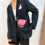 Women's Mini Heart-shaped Lipstick Bag Candy Shoulder Crossbody
