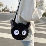 Cartoon Plush Shoulder Bag Autumn Winter Student Purse Female Messenger Bag