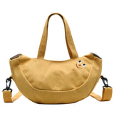 Banana Canvas Shoulder Bag Casual Handbag M
