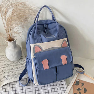 Cat Women Backpack Large Capacity School Bags For Teenagers Girls