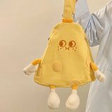 Cheese Handbag Canvas Crossbody Tote Bag Shoulder Bag