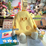 Cheese Handbag Canvas Crossbody Tote Bag Shoulder Bag