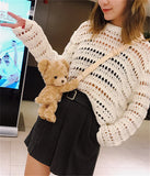 Plush Teddy Bear Doll Bag - Japanese Girl Bag