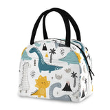 Dinosaur Girls Insulated Lunch Bag - Portable Cooler Tote Box