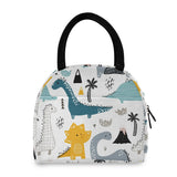 Dinosaur Girls Insulated Lunch Bag - Portable Cooler Tote Box
