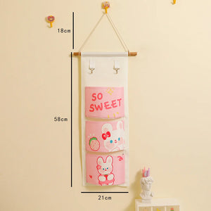 Fabric Hanging Bag Wall Door Storage Mobile Phone Dorm