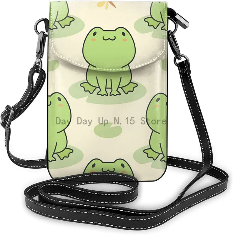 Frog Crossbody Cell Phone Purse Women Small Shoulder Bag