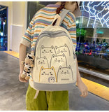 Large Capacity Student Backpack for Girls