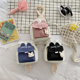 Women's Cartoon Bucket Bag Canvas Crossbody Bag