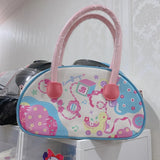 Pink Lolita Handbag Printed Tote Boston Bag