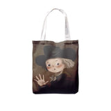 Oil Painting Shopping Bag Literary Retro Canvas Handbag