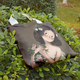 Oil Painting Shopping Bag Literary Retro Canvas Handbag