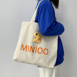 Plush Doll Shoulder Bag Japanese Ins College Tote Bag