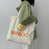 Plush Doll Shoulder Bag Japanese Ins College Tote Bag