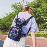 Mini Backpack Rabbit Ear Women Travel Shoulder Bags Colorful Bagpack Rucksack