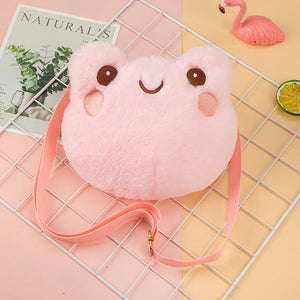 Rabbit Plush Bag Female Furry Messenger Bag Girl Heart Doll Toy Shoulder Bag