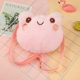 Rabbit Plush Bag Female Furry Messenger Bag Girl Heart Doll Toy Shoulder Bag