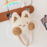 Rabbit Plush Bag Female Furry Messenger Bag Girl Heart Doll Toy Shoulder Bag