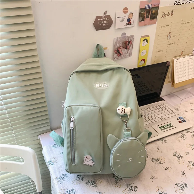 Japanese Ins Wind School Student Backpack Large-Capacity Bag