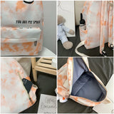 Smiley Harajuku School Backpack for Girls