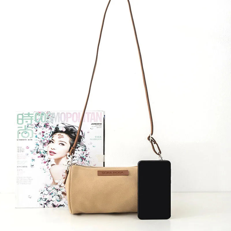 Colorful Retro Cylinder Canvas Crossbody Bag