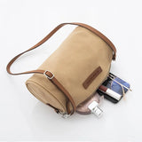 Colorful Retro Cylinder Canvas Crossbody Bag