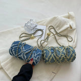 Denim Small Women Shoulder Bag Crossbody Tote Messenger Bag
