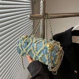 Denim Small Women Shoulder Bag Crossbody Tote Messenger Bag