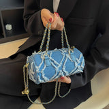 Denim Small Women Shoulder Bag Crossbody Tote Messenger Bag