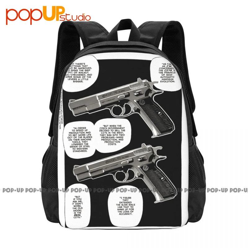 CZ Gunsmith Cats Anime Backpack Large Capacity Travel Art Print Sports Bag