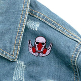 Skeleton Enamel Pin Punk Skull Gothic Halloween Brooch Lapel Pins