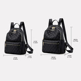D0LF Women's Nylon Travel Backpack Small Shoulder Bag Casual Daypack