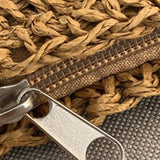 D0LF Beach Woven Straw Shoulder Bag with Tassel Boho Crossbody