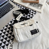 D0LF Canvas Messenger Bag Anti Theft Handbags Women Crossbody Bag Yellow