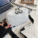 D0LF Canvas Messenger Bag Anti Theft Handbags Women Crossbody Bag Yellow