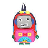 D0LF Children Animal Backpack Plush Robot Backpacks Toddler Storage Bag