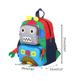 D0LF Children Animal Backpack Plush Robot Backpacks Toddler Storage Bag