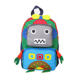 D0LF Children Animal Backpack Plush Robot Backpacks Toddler Storage Bag